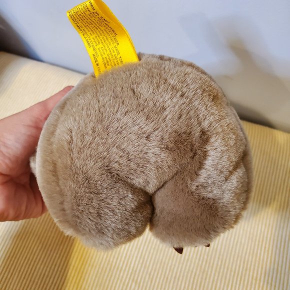 Vintage 1987 24K Polar Puff Koala Bear Special Effects Head Turns Fat Tummy 8 in - Picture 8 of 9